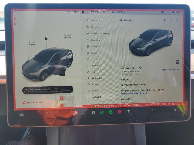 7SAYGDEE5PF851669 2023 Tesla Model Y