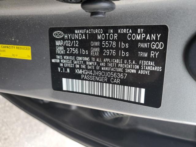 2012 Hyundai Equus Signature VIN: KMHGH4JH9CU056367 Lot: 47970404