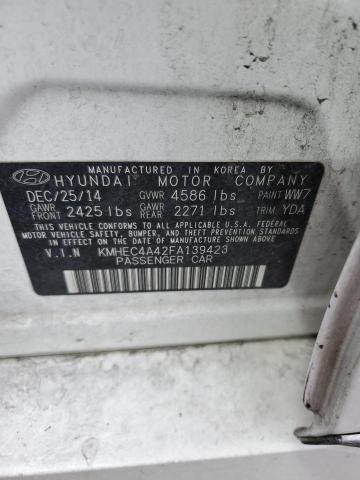 Lot #2394347592 2015 HYUNDAI SONATA HYB salvage car