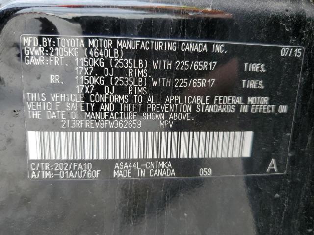 2015 TOYOTA RAV4 XLE - 2T3RFREV8FW362659