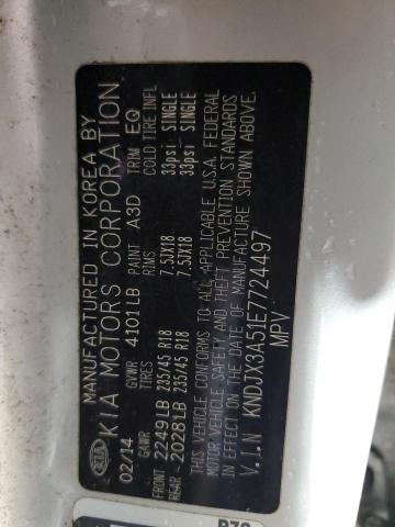 2014 Kia Soul ! VIN: KNDJX3A51E7724497 Lot: 48725344