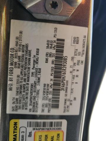 VIN 3FA6P0H76ER393085 2014 Ford Fusion, SE no.12