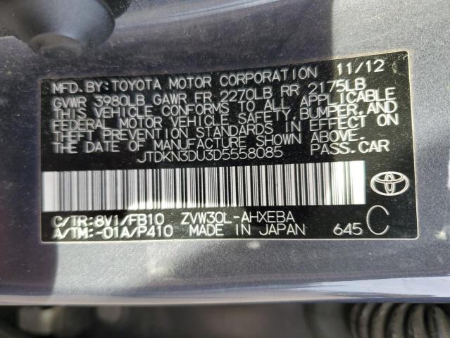 JTDKN3DU3D5558085 2013 Toyota Prius