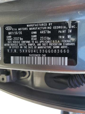 2016 KIA OPTIMA EX - 5XXGU4L33GG083660