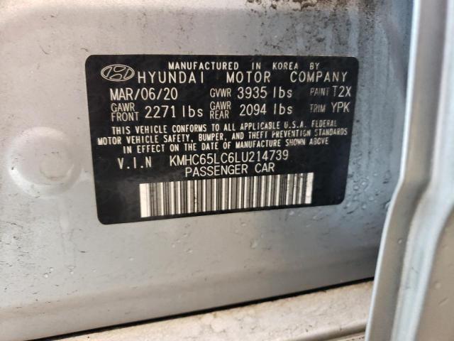 2020 HYUNDAI IONIQ BLUE - KMHC65LC6LU214739