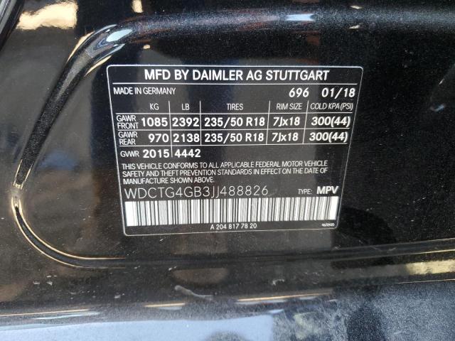 2018 MERCEDES-BENZ GLA 250 4M - WDCTG4GB3JJ488826
