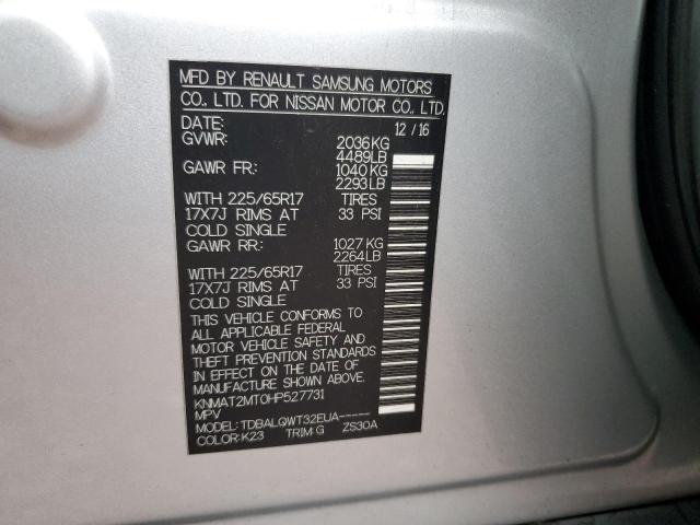 2017 Nissan Rogue S VIN: KNMAT2MT0HP527731 Lot: 48460534