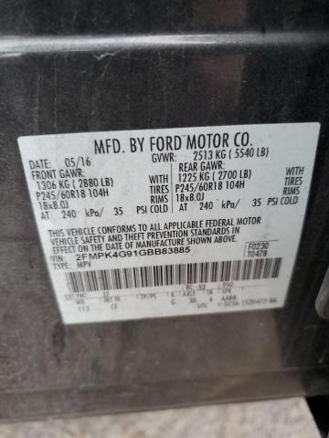 2016 FORD EDGE SE - 2FMPK4G91GBB83885