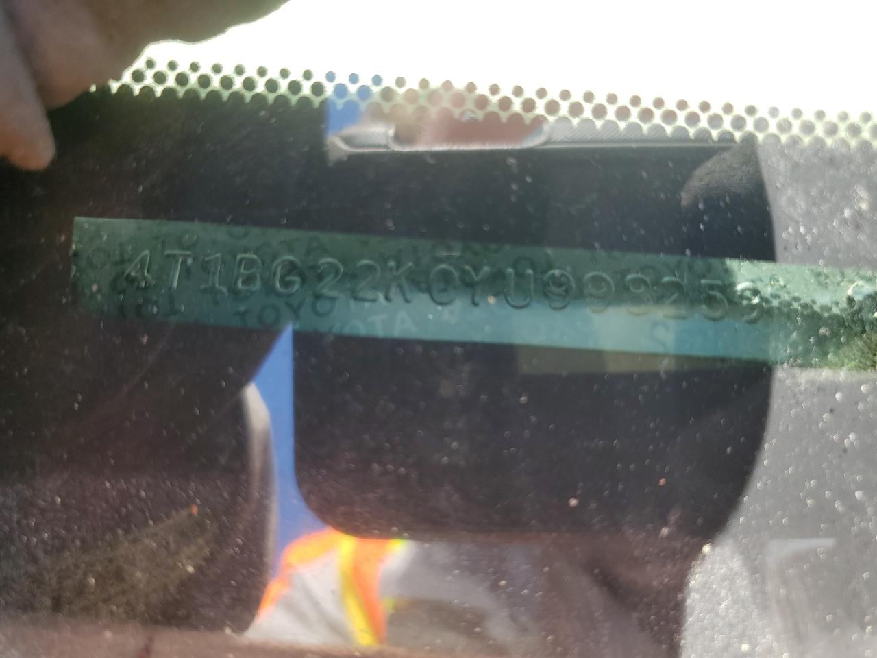 4T1BG22K0YU998259 2000 Toyota Camry Ce