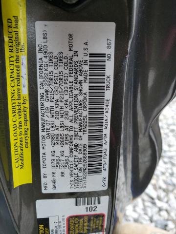 2009 Toyota Tacoma Access Cab VIN: 5TETX22N29Z668909 Lot: 48139364
