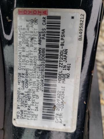 2001 Toyota Celica Gt VIN: JTDDR32T810100686 Lot: 48106324