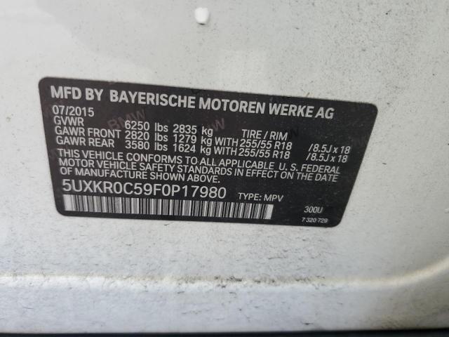 VIN 5UXKR0C59F0P17980 2015 BMW X5, Xdrive35I no.12