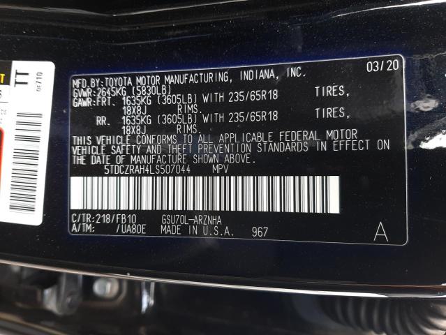 5TDCZRAH4LS507044 Toyota Highlander  12