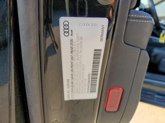 WAUEAAF43MA045093 Audi A4 PREMIUM 12