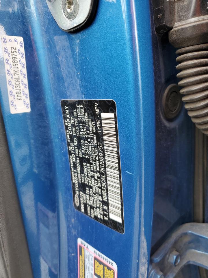 KM8J3CAL7KU989752 2019 Hyundai Tucson Limited