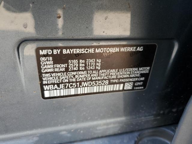 2018 BMW 540 XI WBAJE7C51JWD53528