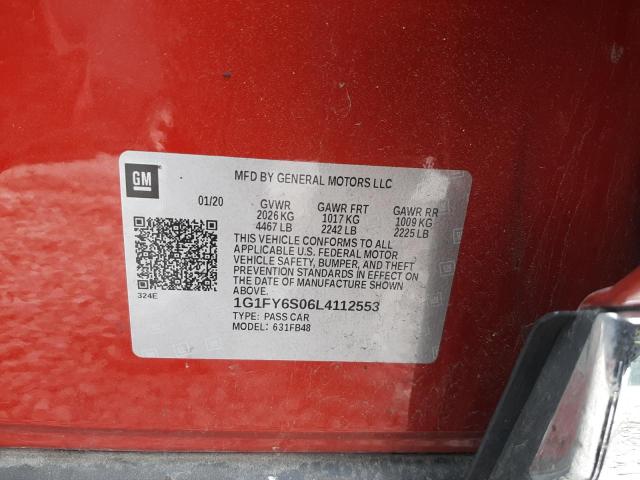 2020 CHEVROLET BOLT EV LT - 1G1FY6S06L4112553