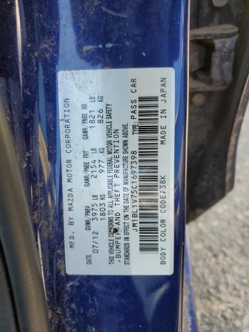 JM1BL1V75C1697398 2012 Mazda 3 I