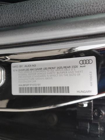 2015 Audi S3 Premium Plus VIN: WAUBFGFF1F1072191 Lot: 48443774