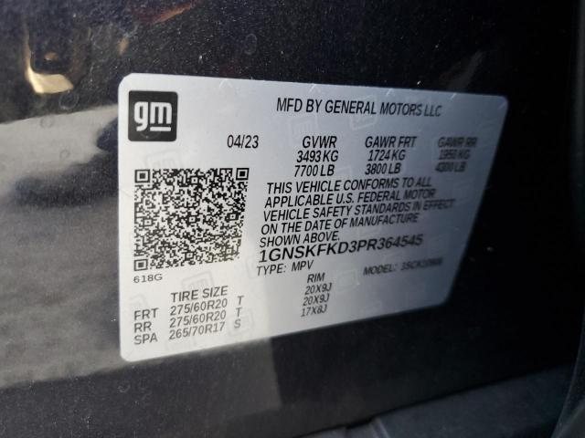 2023 CHEVROLET SUBURBAN K - 1GNSKFKD3PR364545