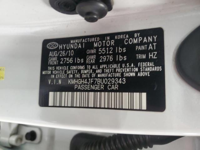 2011 Hyundai Equus Signature VIN: KMHGH4JF7BU029343 Lot: 48618844