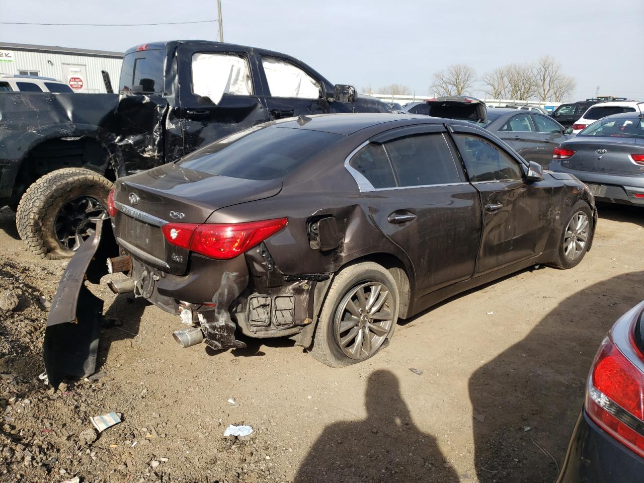 JN1BV7ARXEM682324 2014 Infiniti Q50 Base