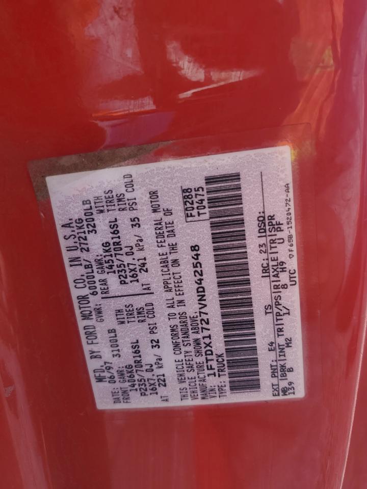 1FTDX1727VND42548 1997 Ford F150