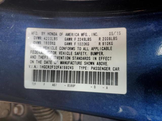 2015 HONDA ACCORD LX - 1HGCR2F32FA198245