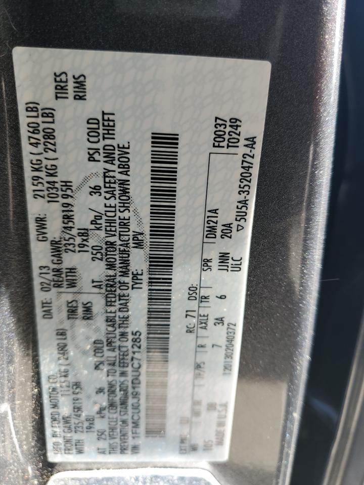 1FMCU0J91DUC71285 2013 Ford Escape Titanium