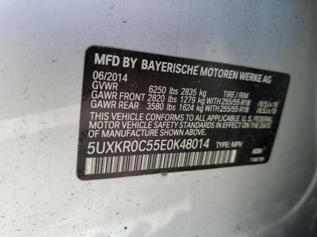 VIN 5UXKR0C55E0K48014 2014 BMW X5, Xdrive35I no.13