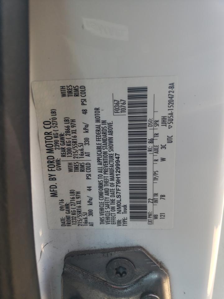 NM0LS7F79H1299947 2017 Ford Transit Connect Xlt