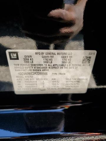 2015 CHEVROLET SILVERADO - 1GCVKREC2FZ288566