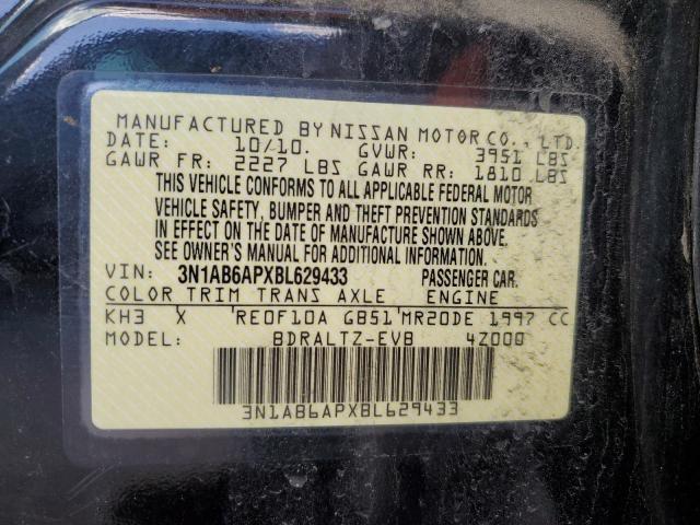 2011 Nissan Sentra 2.0 VIN: 3N1AB6APXBL629433 Lot: 47379854