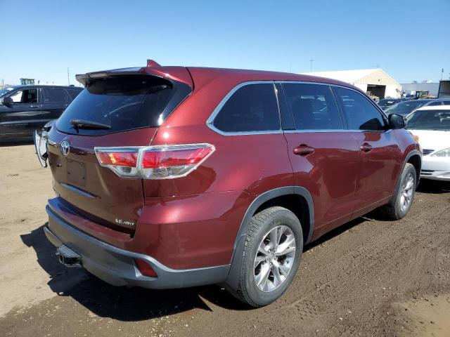 VIN 5TDBKRFH9ES006632 2014 Toyota Highlander, LE no.3