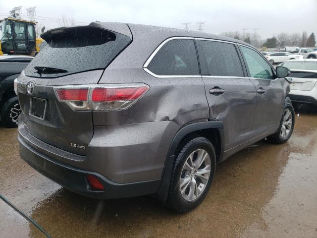 VIN 5TDBKRFH0ES065455 2014 Toyota Highlander, LE no.3