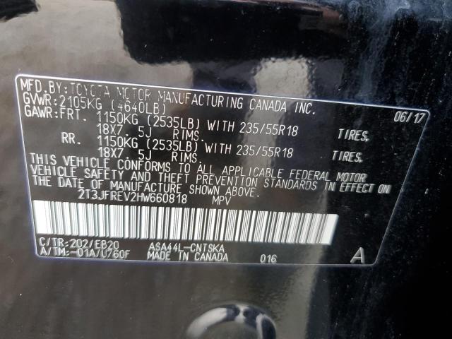 2017 Toyota Rav4 Se VIN: 2T3JFREV2HW660818 Lot: 46871724