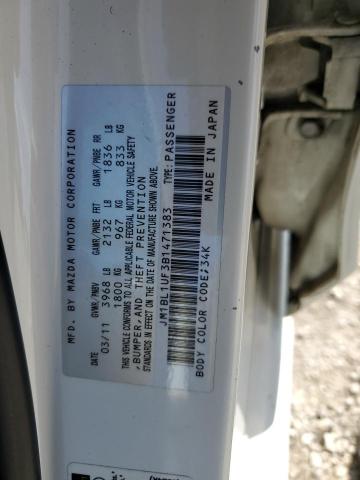 2011 Mazda 3 I VIN: JM1BL1UF3B1471383 Lot: 45371724