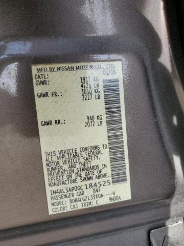 2016 NISSAN ALTIMA 2.5 - 1N4AL3AP0GC184525