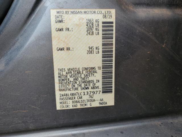 2020 NISSAN ALTIMA S - 1N4BL4BV7LC137977