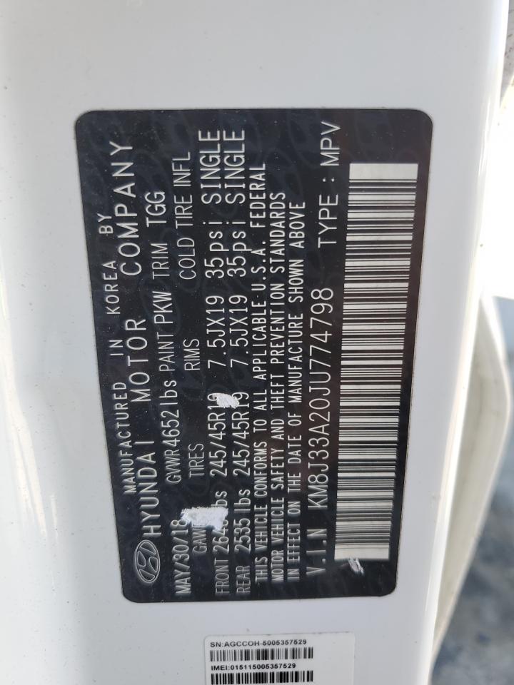 KM8J33A20JU774798 2018 Hyundai Tucson Value