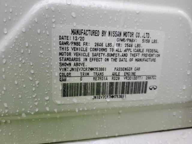 2021 INFINITI 36A FOURWI JN1EV7CR7MM753861
