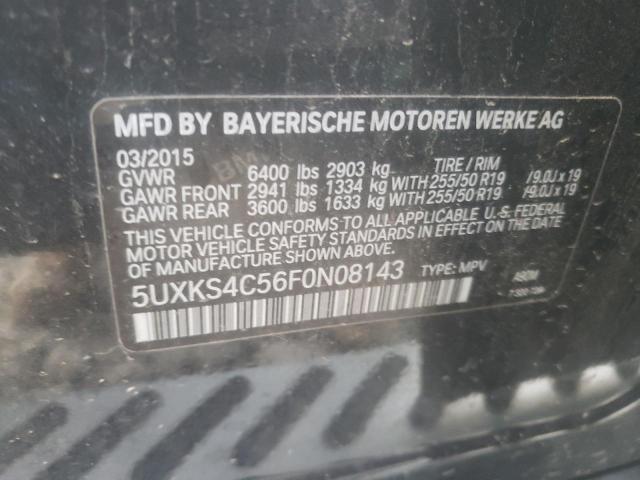 VIN 5UXKS4C56F0N08143 2015 BMW X5, Xdrive35D no.13