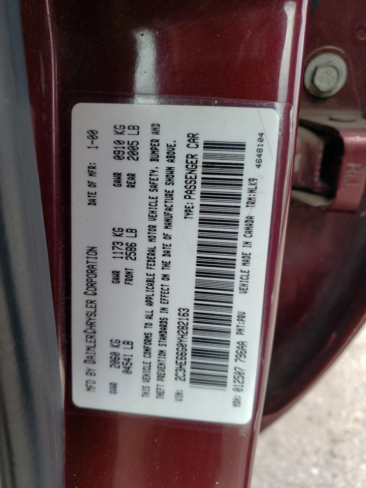 2C3HE66G0YH282163 2000 Chrysler 300M