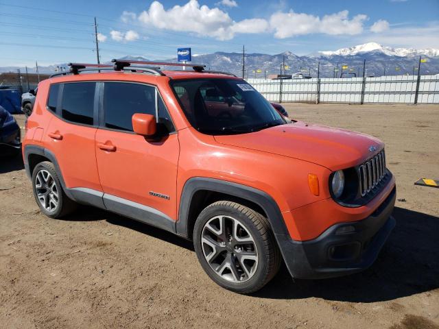 Vin: zaccjabt8gpd62153, lot: 47601924, jeep renegade latitude 20164