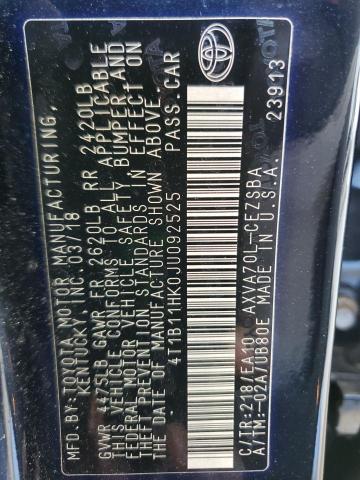 2018 TOYOTA CAMRY L - 4T1B11HK0JU092525
