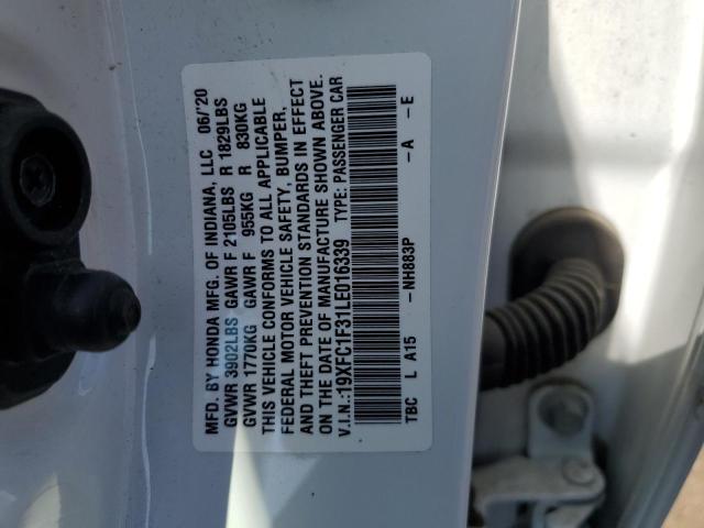 2020 HONDA CIVIC EX - 19XFC1F31LE016339