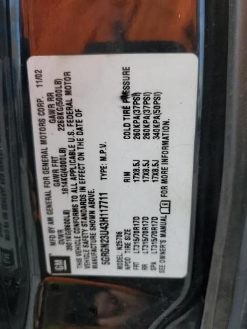 2003 Hummer H2 VIN: 5GRGN23U43H117711 Lot: 47307754