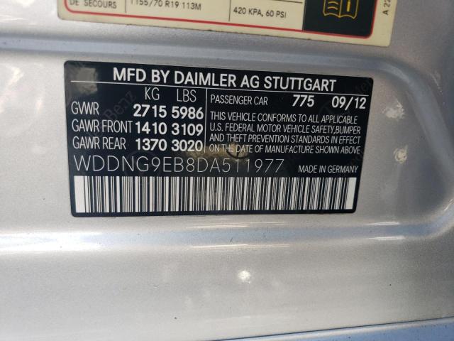 VIN WDDNG9EB8DA511977 2013 Mercedes-Benz S-Class, 5... no.12