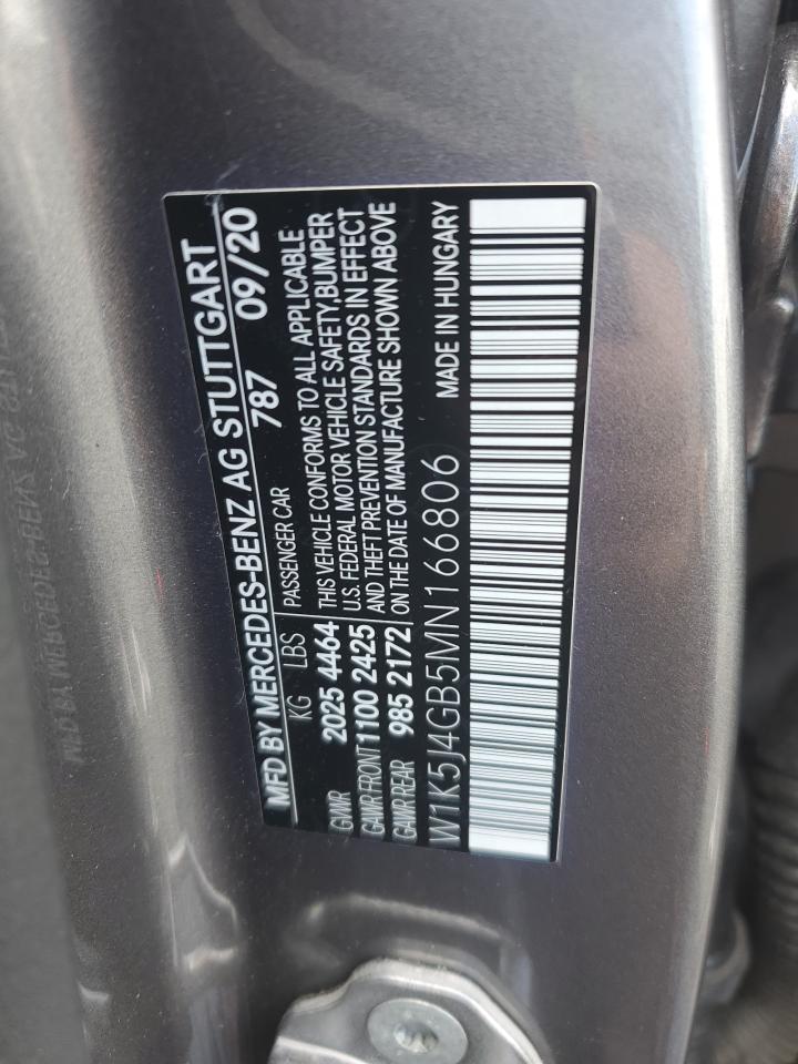 2021 Mercedes-Benz Cla 250 vin: W1K5J4GB5MN166806