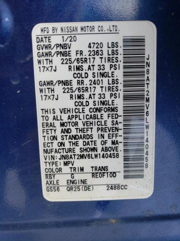2020 NISSAN ROGUE S - JN8AT2MV6LW140458